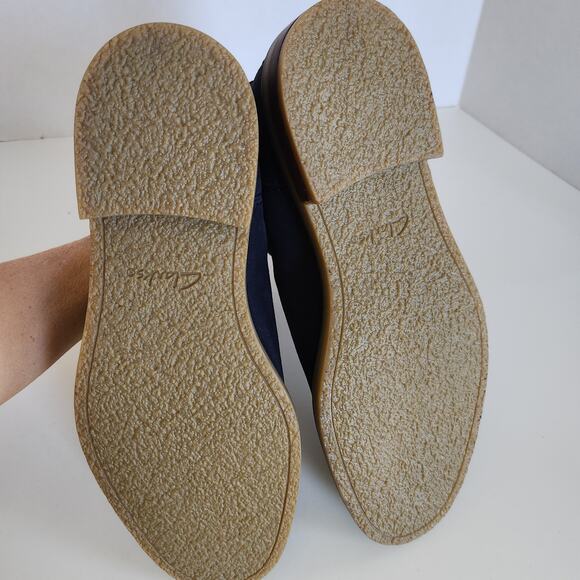 Clarks Men's Jaxen Chelsea Boot, Navy Suede, 8 - Picture 8 of 10